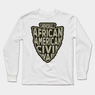 African American Civil War Memorial name arrowhead Long Sleeve T-Shirt